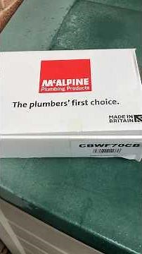 McAlpine bath waste and overflow kit- What’s in the box #plumbing #diy