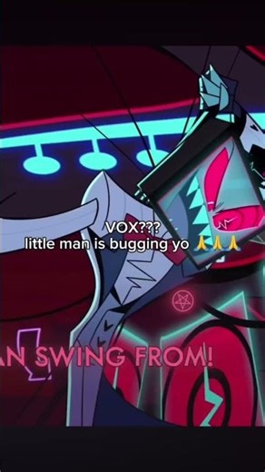 He is BUGGING. New ep got me 😨 #hazbinhotel #vox #silly #bugging