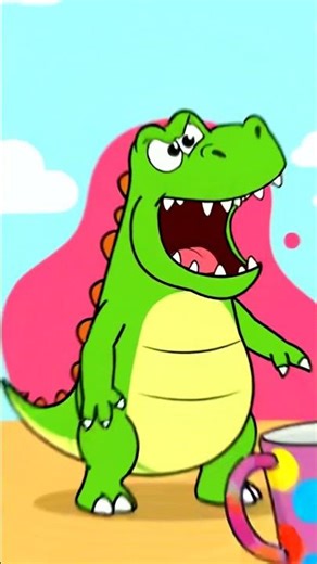 Dino's Hilarious Coffee Craving! 🦖☕