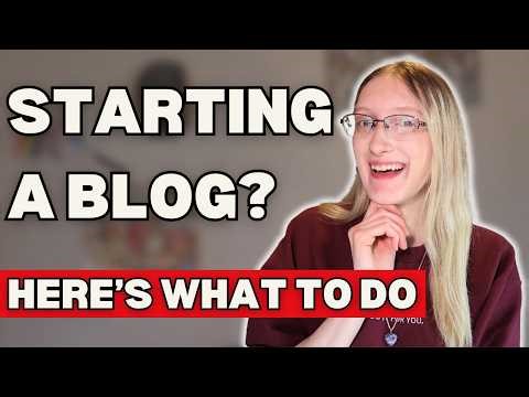 Starting a Blog in 2026 // Here's What to Do!