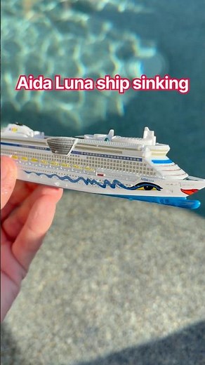 Aida Luna ship sinking! #legoships #titanic #oceanliners #boating #maritimehistory #toys #navalship