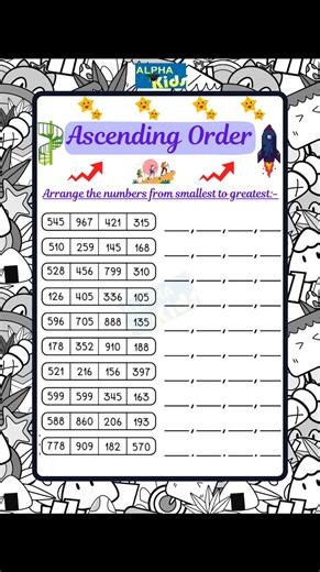 ✨🌟Amazing Math Ascending Order Worksheets for Students Parents Teachers and Schools 🏫🫰👇👇👇👇 #maths #mathematics #worksheetforkids #earlylearning #ForEducationalPurposesOnly For complete Set Contact #WhatsApp | Shine and Smile : ABA and Sensory Activities and worksheets