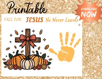 Fall for Jesus Handprint Craft Christian Fall Activity Sunday School Craft Art