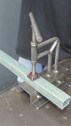 A metal holder keeps other iron steady when cut or hammered it stays straight & firm today workshop