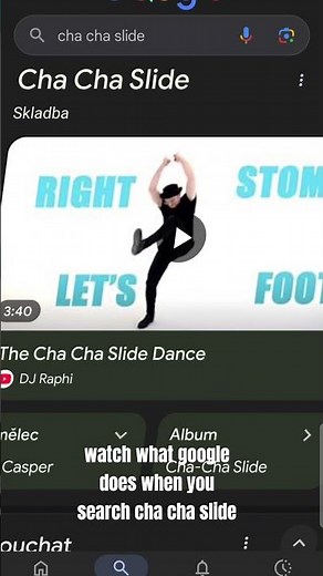 Google cha cha slide trick.#eastereggs #google
