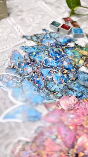 Sparkling Butterflies 🦋 | Feather Art & Craft BD