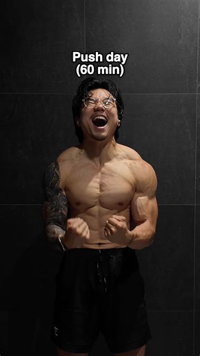 60 min push day #pushday #workoutmotivation