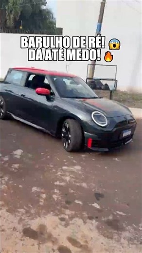 Razuk mostrou o barulho de ré do Mini JCW que dá medo… e pediu pra mãe dar um pé fundo 😂 #shorts