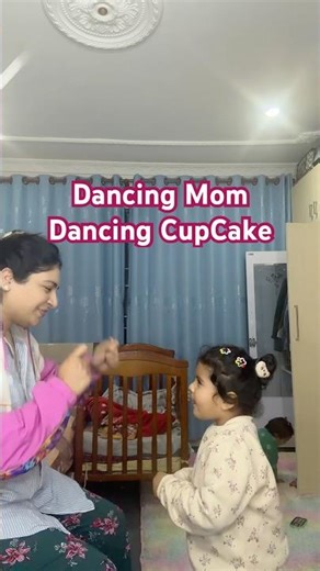 Dancing Mom; Dancing cupcake!! #thewonderkidsnepal #cutebaby #funny