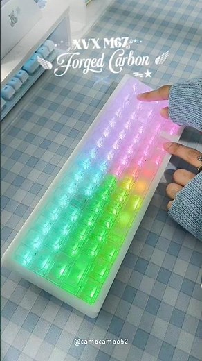 this keyboard is SO COLORFUL! ✨ #xvxkeyboard #keyboard #setup #asmr