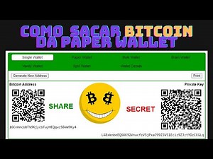 Como Sacar / Transferir Bitcoin da Paper Wallet (Carteira de Papel) para Exchange | Vender Bitcoins