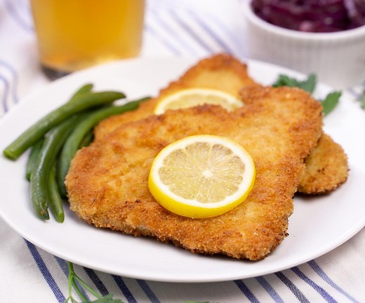Traditional German Pork Schnitzel