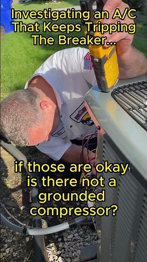 What causes an air conditioner to trip a breaker?