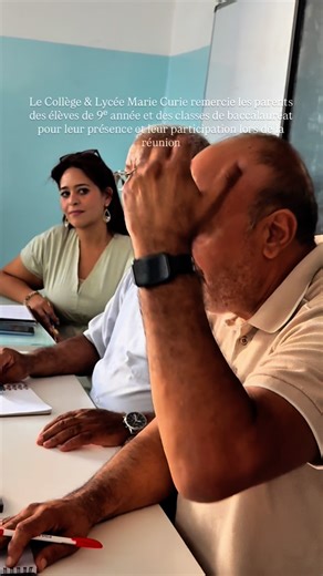 Établissement privé d'exception on Instagram: "Le Collège & Lycée Marie Curie remercie les parents des élèves de 9ᵉ année et des classes de baccalauréat pour leur présence et leur participation lors de la réunion #marie_curie_manouba #mariecurieacademy #éducation #fyp #viralreels"