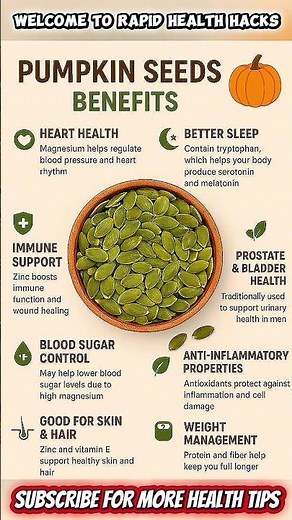 10 Amazing Benefits of Eating Pumpkin Seeds Every Day | Superfood for Health
