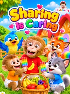 Sharing Is Caring Kids Song — Friends Share Treats Nursery Rhyme
