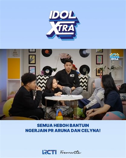 Indonesian Idol | Satu rumah heboh ngerjain PR Aruna dan Celyna! Kira-kira bisa selesai gak ya PR-nya?👀 RUMAH IDOLA Minggu, 15 Februari 2026 Pukul 19.00 WIB... | Instagram