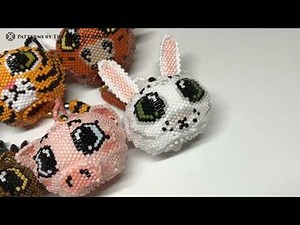 Beaded Animals Patterns / Seed Beads Animals Tutorials Links ↓/ Beaded Zodiac Ornaments Peyote Balls