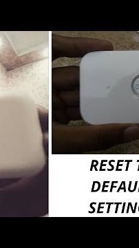 How to reset Reset Huawei Mobile wifi device