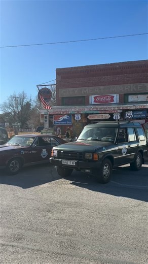 We caught up with the Drive Home VII 66 Caravan today at their first Oklahoma stop - Sandhills Curiosity Shop in Erick. Harley held court, giving the drivers a proper Okie welcome and rocking the whole house!! The caravan landed in Weatherford tonight, but is headed east in the am. Full details and stop schedule at travelok.la/DriveHome66 | Oklahoma Tourism