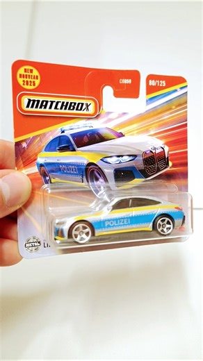 Matchbox BMW i4 Police Polizei Sedan Diecast Custom #hotwheels #matchbox #mattel New Casting 2026