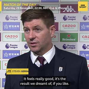 Steven Gerrard is up and running as a Premier League manager! | BBC Sport