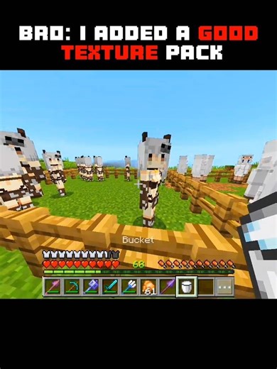 BRO'S TEXTURE PACK 💀😭 #minecraft #viral #memes