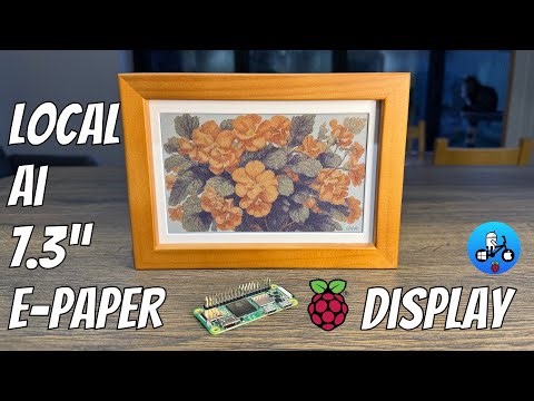 Pi Zero 2W powered Full Colour E-Paper display with Local AI image generation