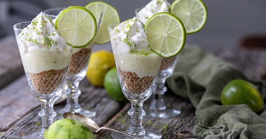 Key lime pie i glas | Fredriks Fika