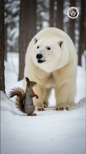 Squirrel vs White Bear | Tiny Speed vs Big Power | Unexpected Clash! 🐿️🐻