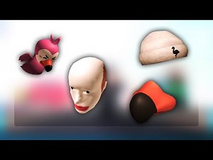 Roblox Flamingo Themed Hats..