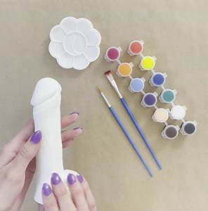 THE ORIGINAL! Paint A Penis | Bachelorette Party Activity | Paintable Dick | Gag Gift | Bachelorette Party Favor | Party Craft | - Etsy
