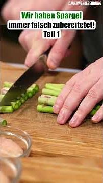 We didn't know that green asparagus could be prepared so deliciously!