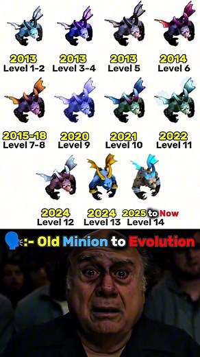 Old Minion to Evolution #coc #clashofclans | Irfan Pitafi007