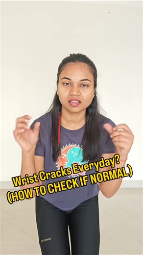 Wrist cracking every time you type, lift, or bend it? Try 👆🏻 this simple test!