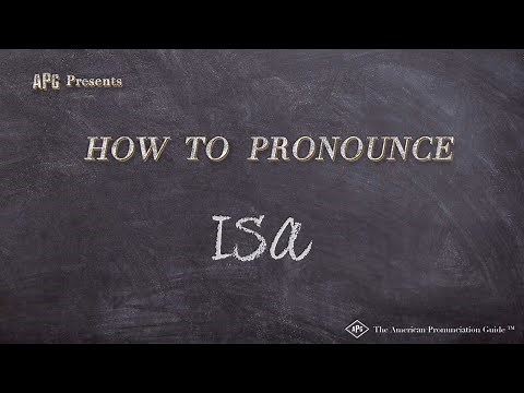How to Pronounce ISA (Real Life Examples!)