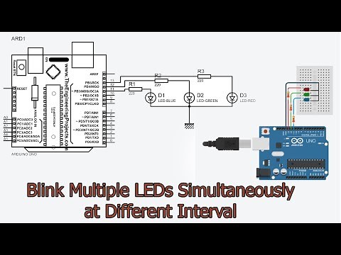 How to Blink multiple LEDs Simultaneously