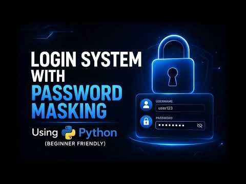 Secure Login System with Password Masking (Python Beginner Tutorial)