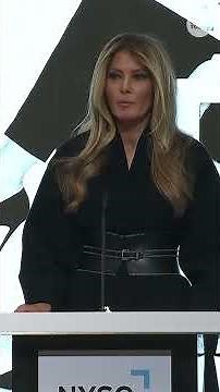 First Lady Melania Trump promotes her movie at NY stock exchange