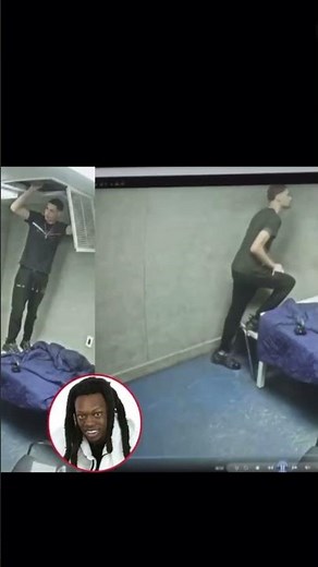 Foolio suspected killer tries to escape from the ceiling vent during interrogation😳👀