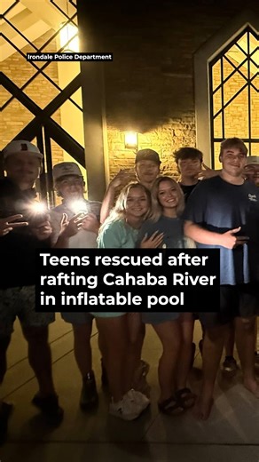 1M views · 5K reactions | Four 17-year-old boys were rescued early Monday after a massive overnight search on the Cahaba River. The teens set out Sunday afternoon on an inflatable pool near the Grants Mill boat launch, but the swift current damaged the makeshift raft. #news #breaking #alabama #searchandrescue | al.com | Facebook