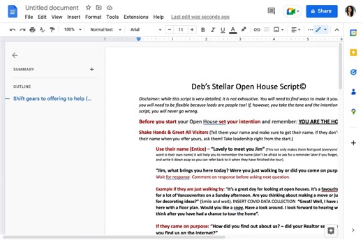 Open-House-Script