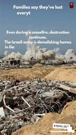 The Israeli army continues demolishing homes inside Gaza area that covers nearly half of the Strip.