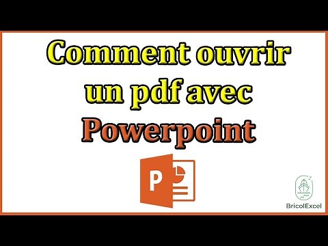 Comment ouvrir un pdf avec powerpoint