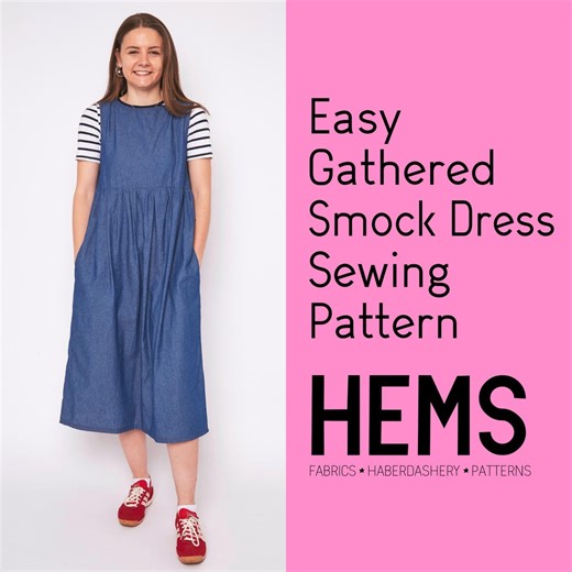 Easy Smock Dress Sewing Pattern – Beginner-friendly, Tiered Ruffle (PDF Pattern) - Etsy New Zealand