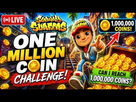 🔴 Live Subway Surfers One Million Coin World Record
