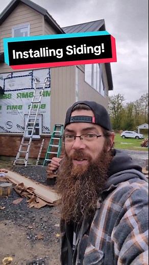 Installing board and batten vinyl siding is pretty easy, it goes on qu... | siding