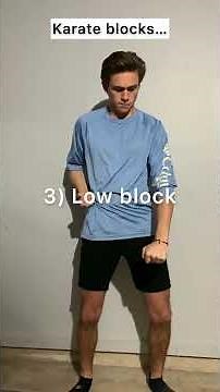 the different karate blocks for beginners...