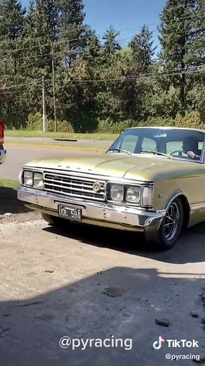 Exploring a Vintage Ford Falcon in Suburban Surroundings