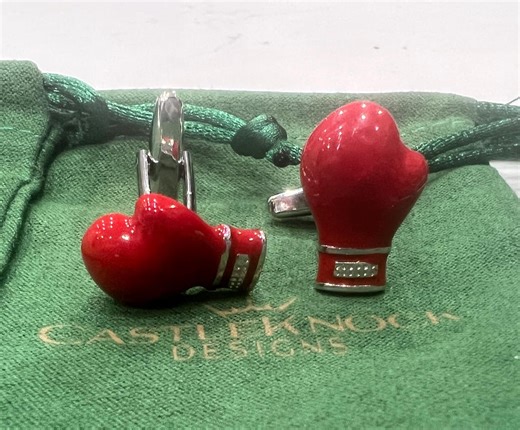 Red Boxing Gloves Cufflinks Silver Tone Mens Sports Jewelry Boxing Fan Gift for Him Fighter Coach Birthday Gift - Etsy
